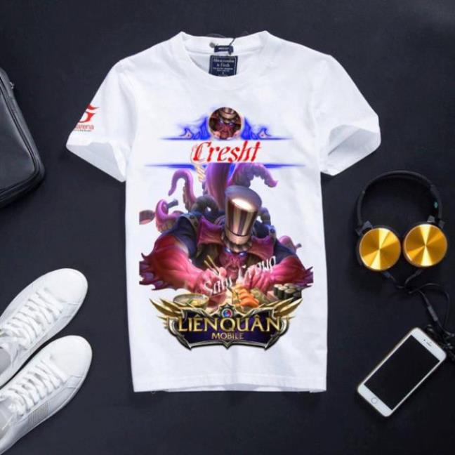 VHL Store [KM Khủng] Áo Liên Quân Mobile Cotton Màu Trắng Co Dãn 4 Chiều Krrixi học đường VHL Store