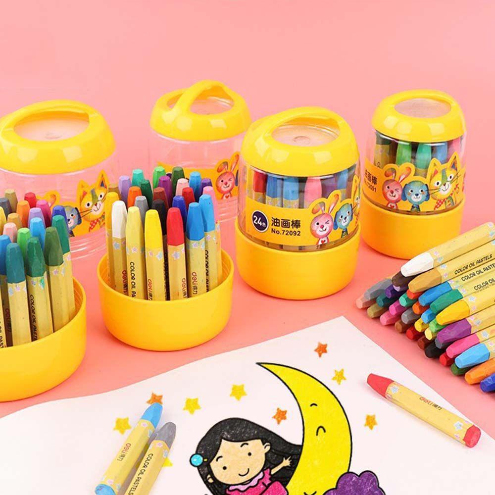 Bút Sáp Tô Màu Không Độc Hại Dành Cho Học Sinh DIY