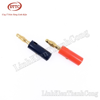 Bộ 5 Cặp Jack Bắp Chuối 4mm Đực Mạ Vàng (Đỏ + Đen)