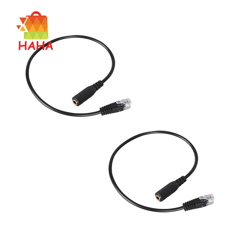 Set 2 Dây Cáp Chuyển Đổi Đầu Cắm 3.5mm Sang Rj9 Chuyên Dụng