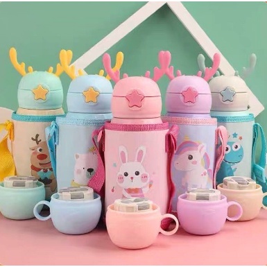 Bình Nước Uống Giữ Nhiệt Cho Học Sinh Và Bé Nhỏ 500ml