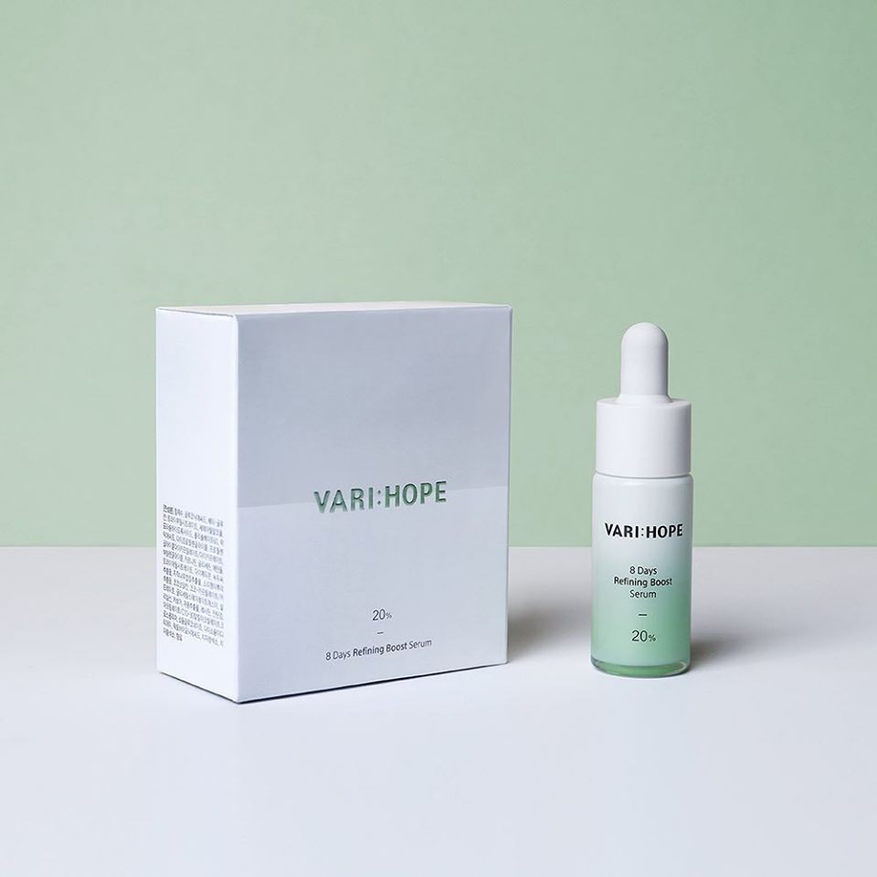 Tinh chất giảm mụn, dầu nhờn AHA, BHA, PHA VariHope 8 Days Refining Boost Serum