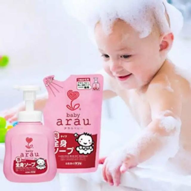 Sữa tắm gội thảo mộc Arau Baby cho bé