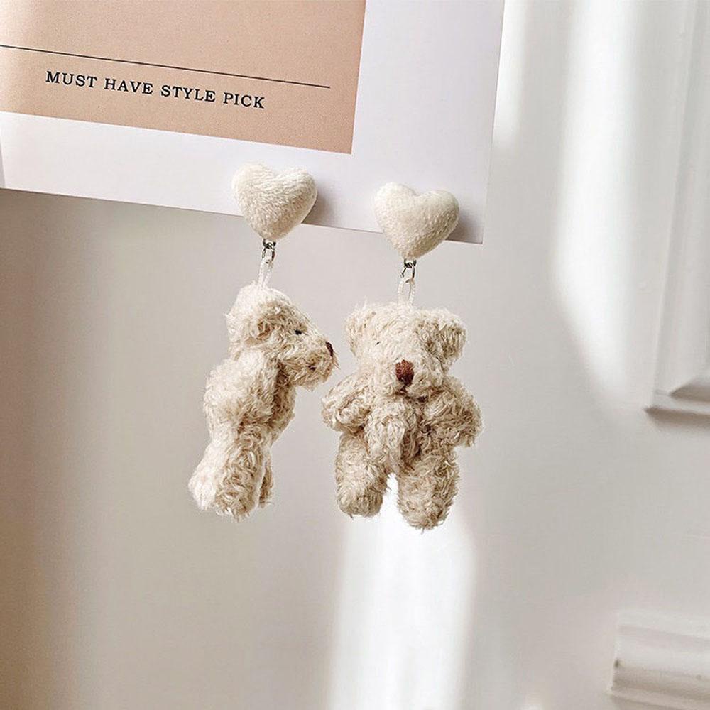 Bông Tai Hình Gấu Teddy Dễ Thương Dành Cho Nữ