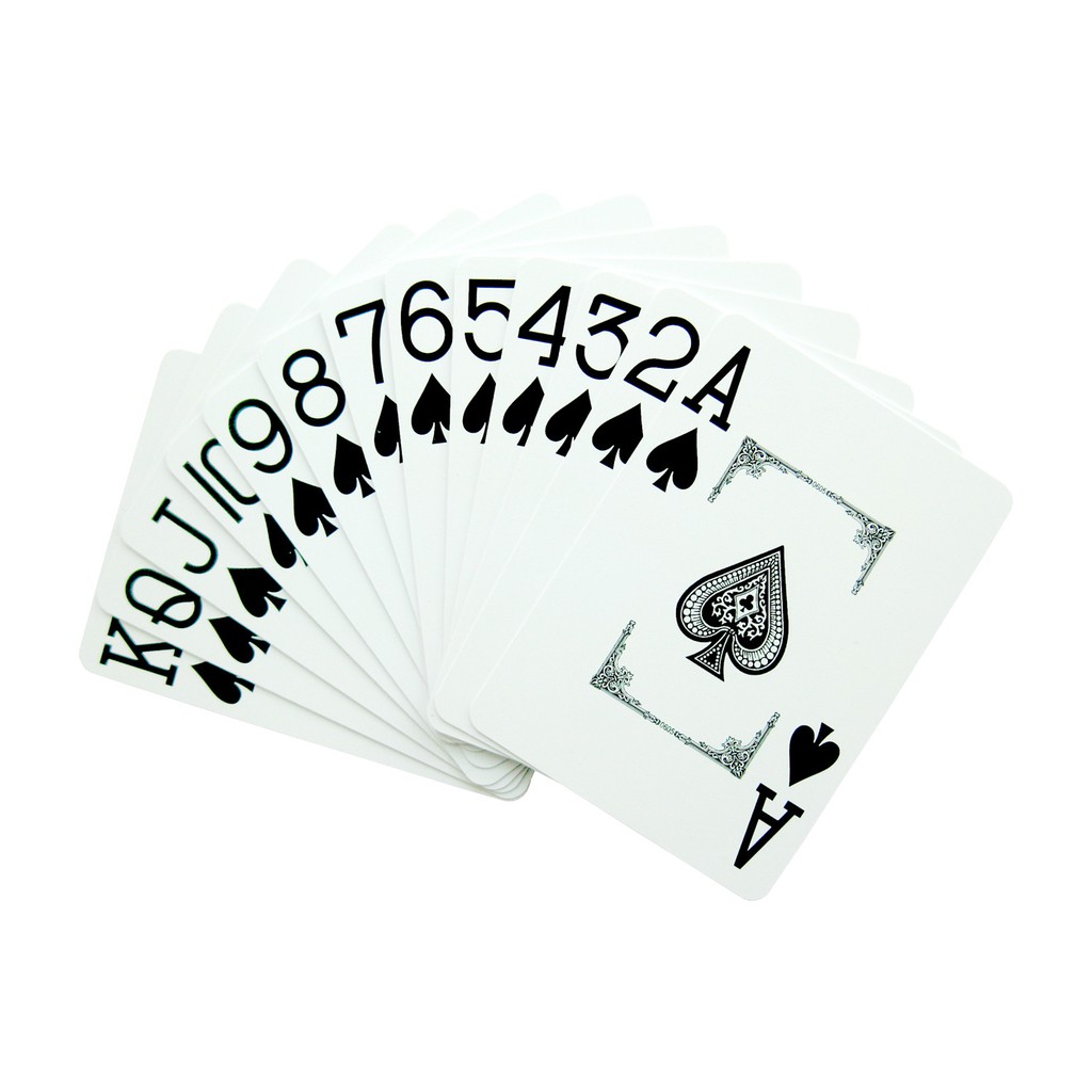 POKER CLUB - Bộ bài tây, tú lơ khơ chống thấm nước 2 màu đỏ, xanh lam