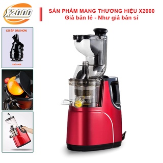 Máy ép hoa quả chậm X2000 đa năng, máy sinh tố xay hoa quả, rau củ, các loại hạt tiện dụng công suất lớn.