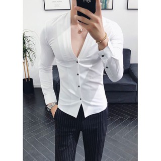 sơ mi hàn quốc cổ vest hàn quốc