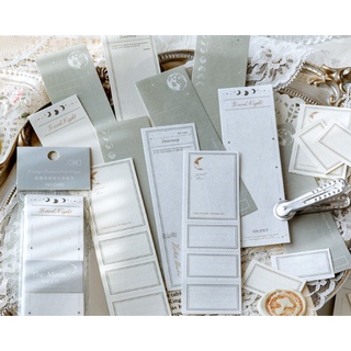 Set 30 Vintage texture note paper - MO CARD