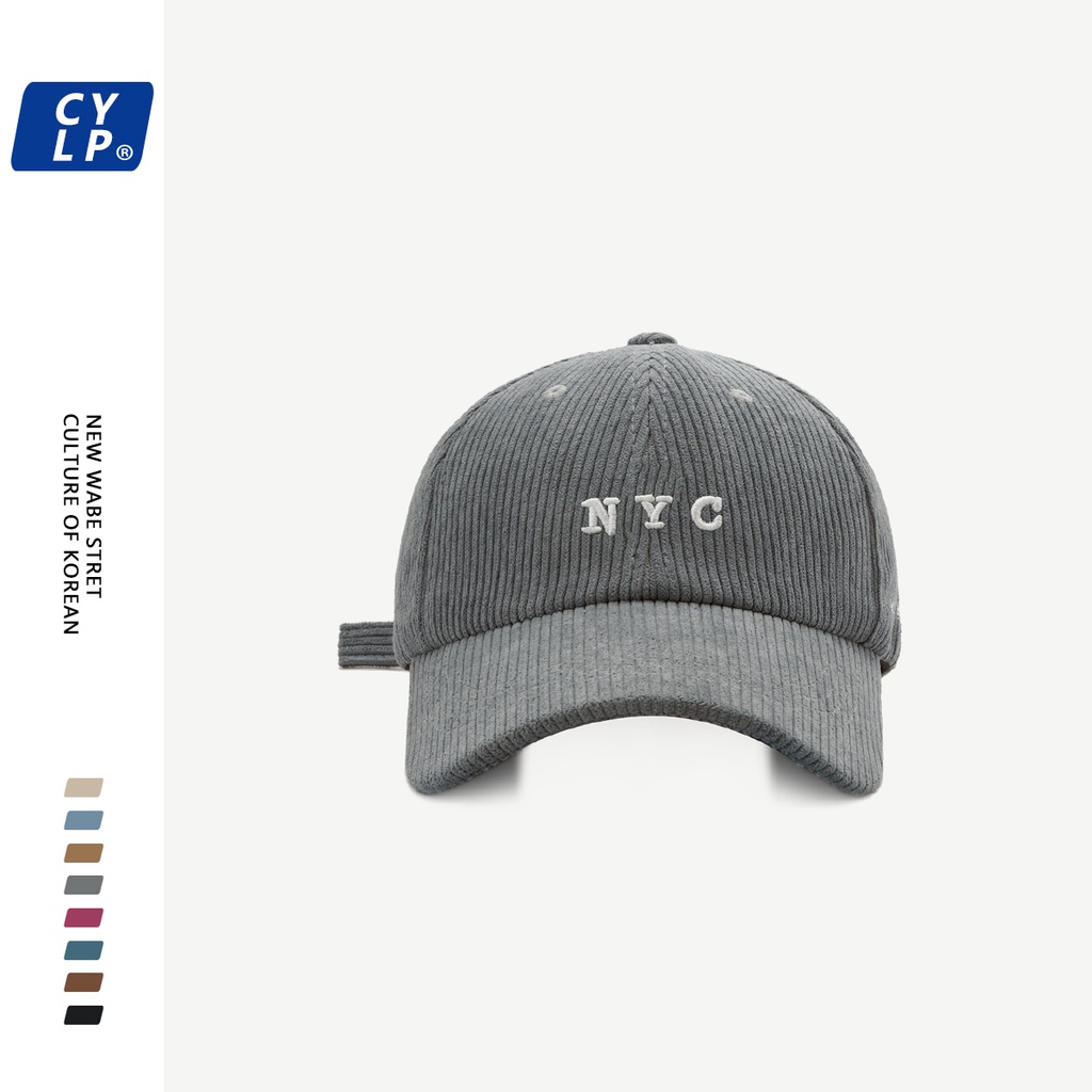 Mũ Lưỡi Trai NYC1987 Thời Trang Đường Phố Hàn Quốc Cá Tính Cho Nữ