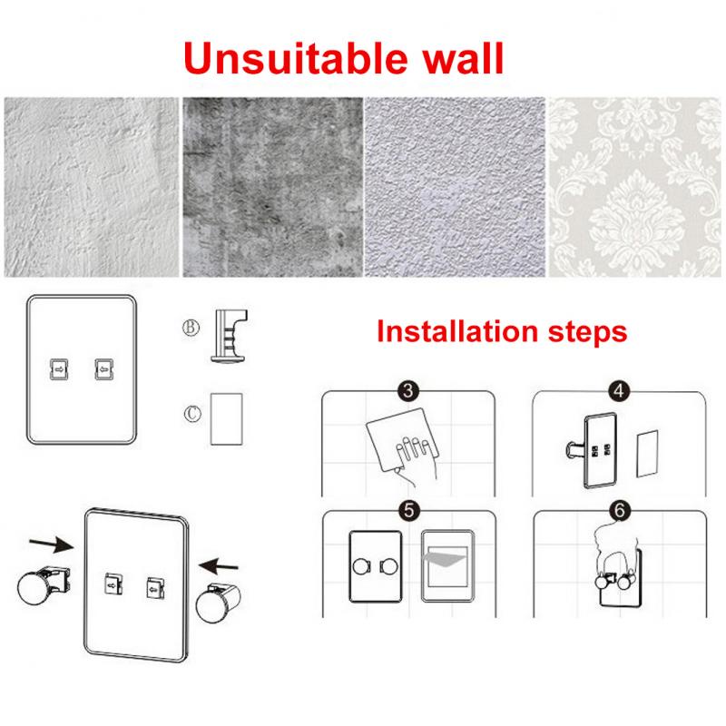 Giá Đỡ Dao Cạo Râu Bằng Nhựa Gắn Tường Chống Mòn Không Thấm Nước Có Thể Điều Chỉnh Cho Phòng Tắm