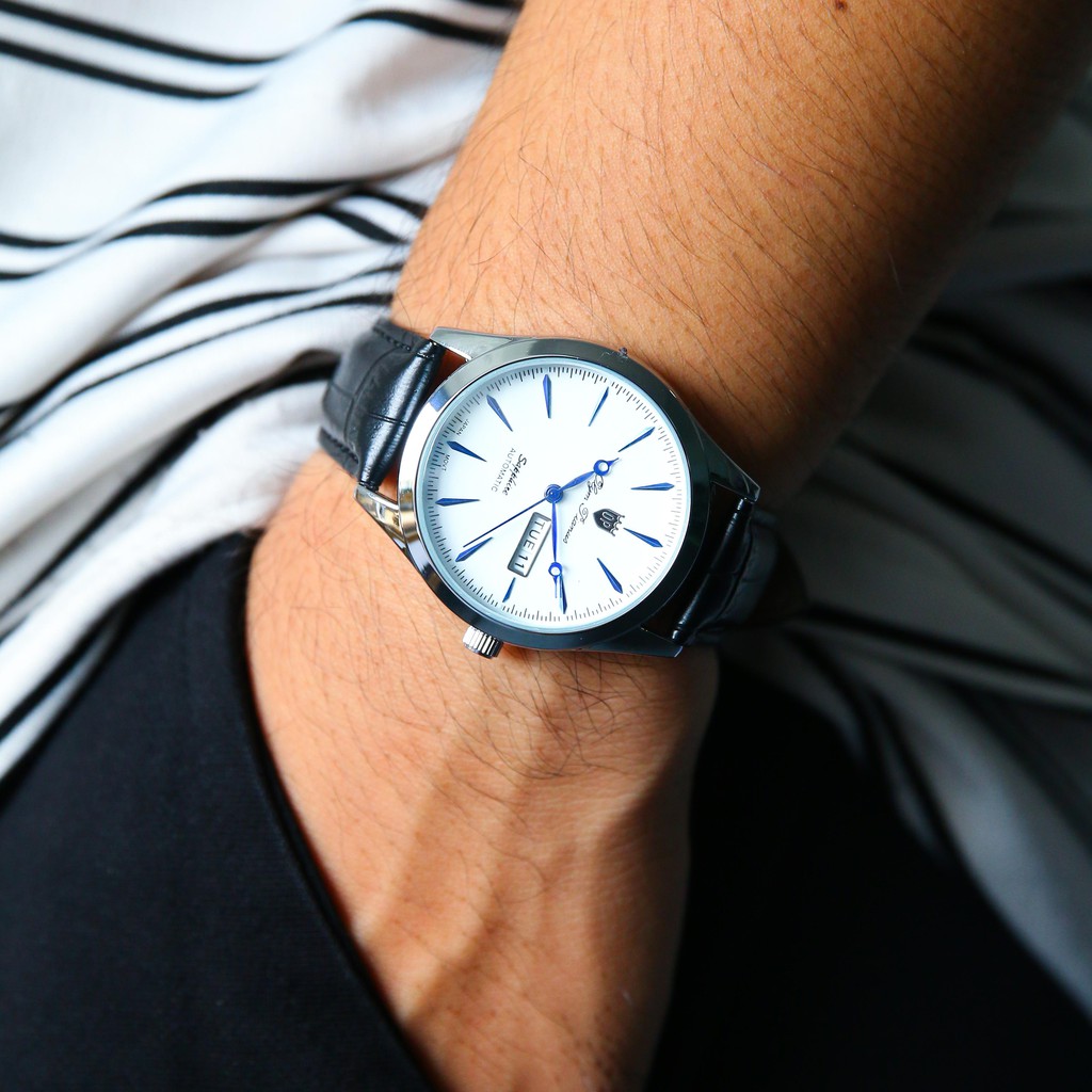 Đồng Hồ Nam OP Dây Da Cao Cấp Kim Xanh Mặt Kính Chống Xước, Chống Nước BH Hãng 12 Tháng | BigBuy360 - bigbuy360.vn