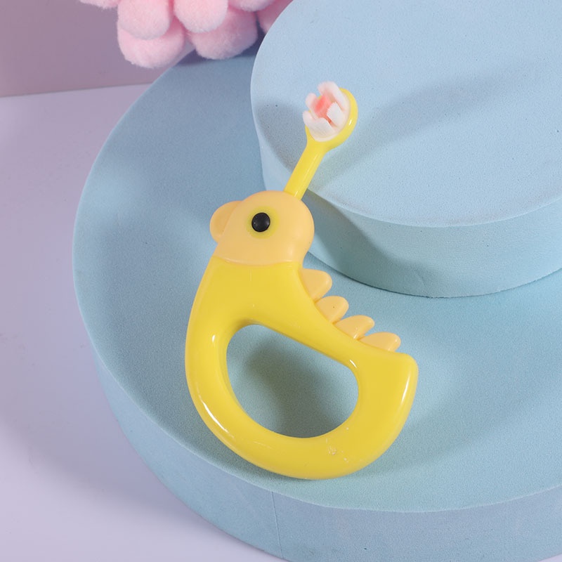 Bàn chải đánh răng cho bé lông tơ siêu mềm hình vịt KICHILACHI chính hãng cho bé 2-5 tuổi
