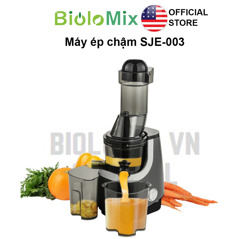 [BioloMix Brand] Máy ép chậm Wide Chute BioloMix SJE-003 Máy ép nước trái cây ép lạnh cho nước trái cây và rau quả