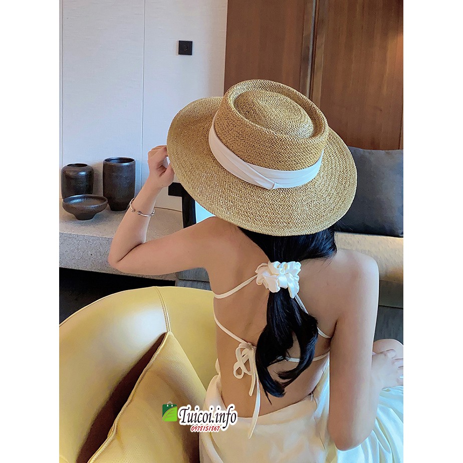 Mũ cói Panama Gaucho loại 1 hàng đẹp đóng hộp to không bị hỏng form