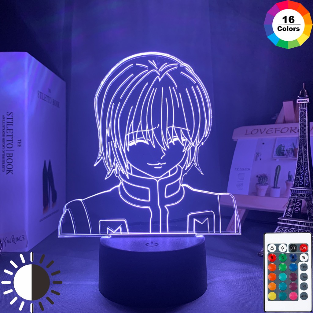 Kurapika Hình Acrylic Đèn ngủ Anime Quà tặng Hunter X Hunter Đèn cho Phòng ngủ Trẻ em Đèn trang trí nội thất Phòng ngủ cho Trẻ em Đèn ngủ HxH