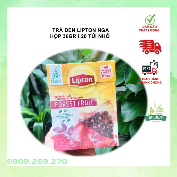 Trà đen Lipton Nga 8 vị hộp 36gr 20 túi nhỏ date 2023