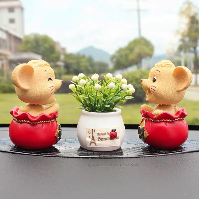 Chuột sứ may mắn 2020-chuột lắc lư siêu dễ thương