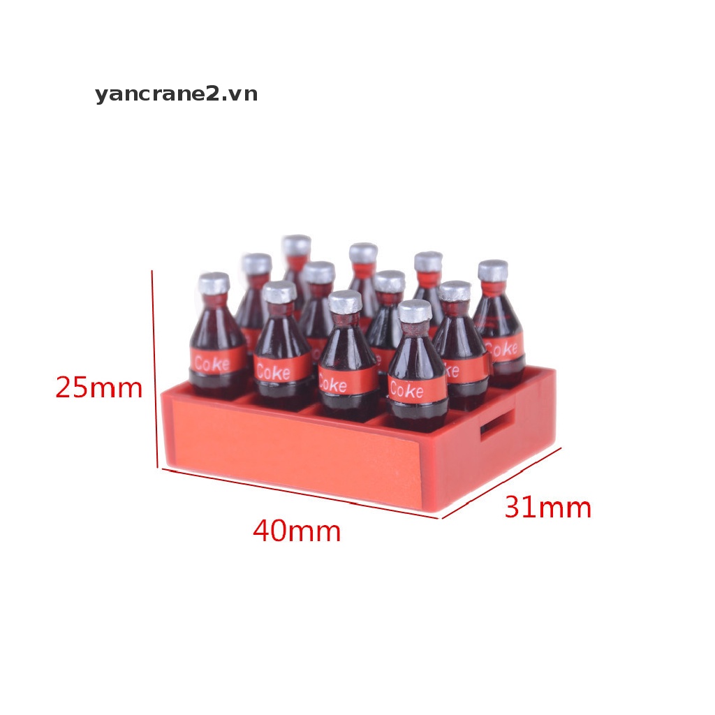 Set 13 Món Đồ Chơi Khay Đựng Nước Ngọt Mini Cho Nhà Búp Bê 1: 12