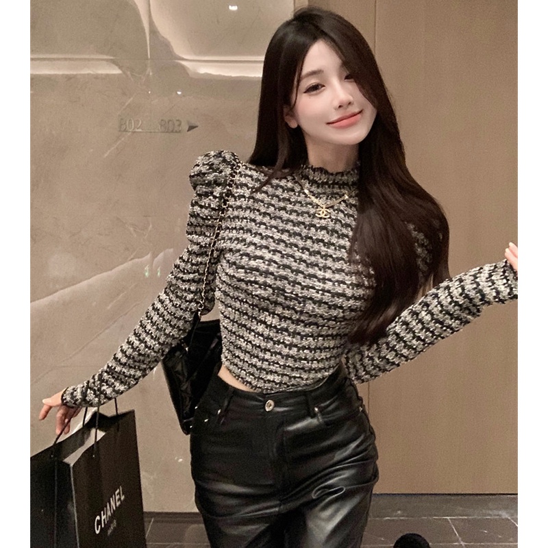 Áo Sơ Mi Tay Dài Dáng Ôm Thời Trang Mùa Thu Cho Nữ