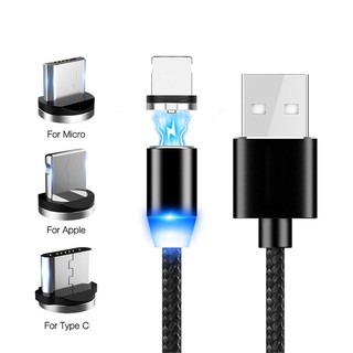Cáp sạc từ tính 3 trong 1 Type-C cho iPhone Android