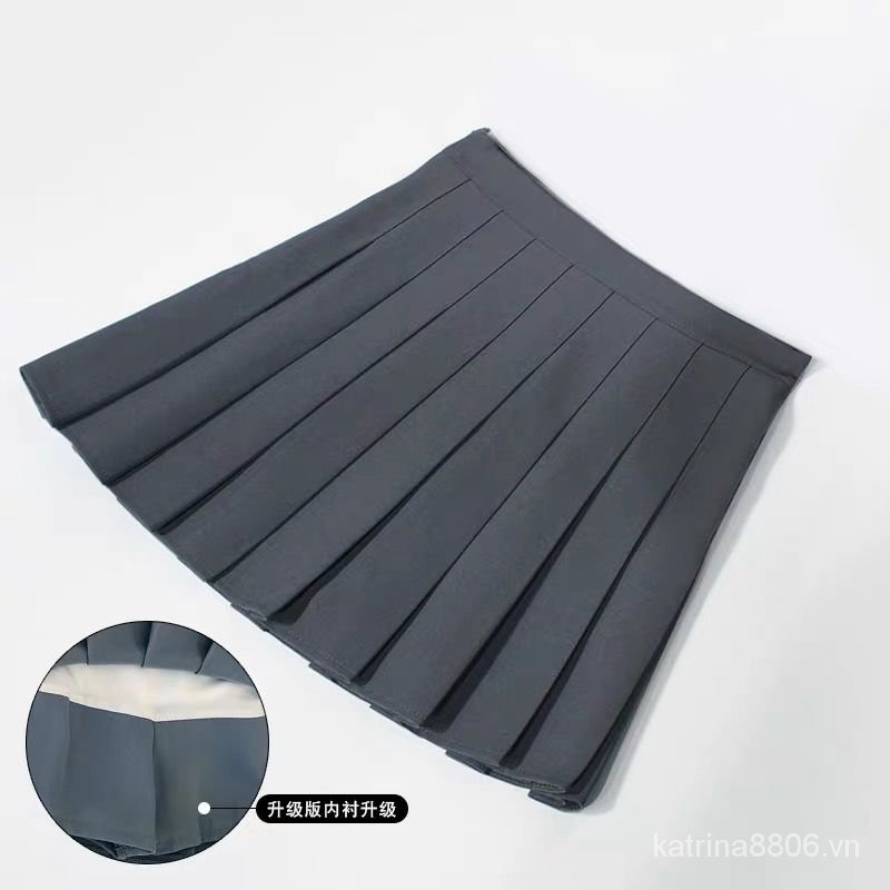 Đen Chân Váy Ngắn Lưng Cao Xếp Ly Phong Cách Hàn Quốc Thời Trang Mùa Hè Cho Nữ | BigBuy360 - bigbuy360.vn