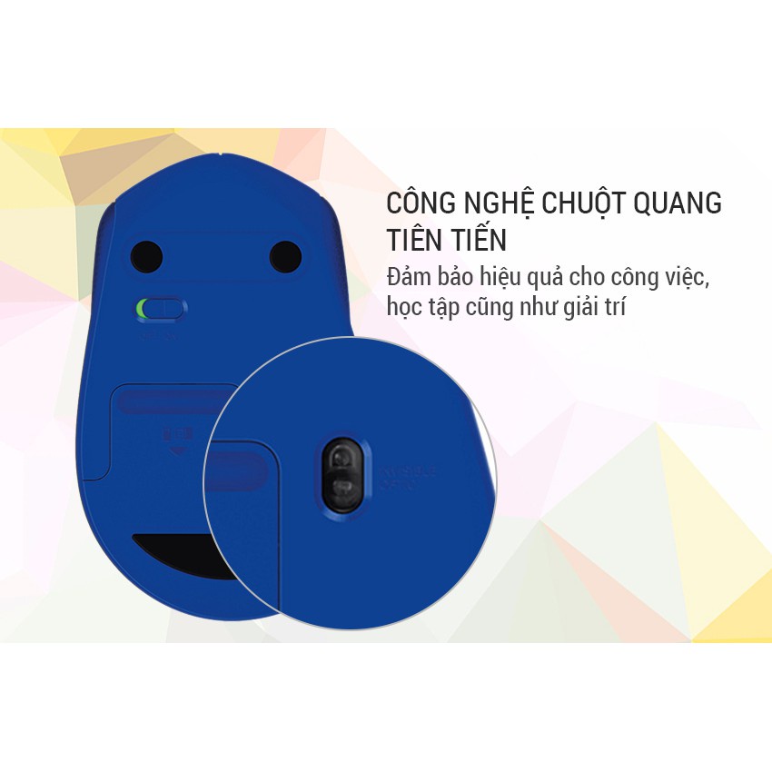 HOT-Chuột không dây không dây Logitech M331 (đen-đỏ-xám) - Bảo Hành 1 tháng  - LJM331