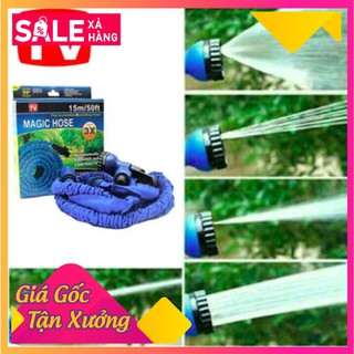 Vòi xịt nước thông minh giãn nở 5m thành 15m | 6 Tia, có khóa giữ xịt nước