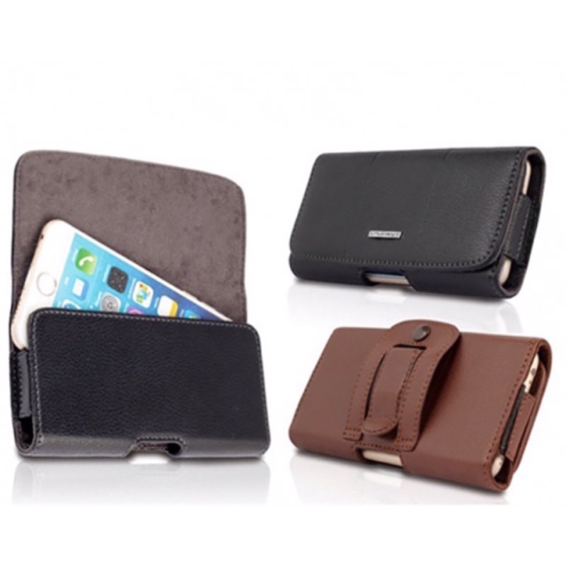 Bao da điện thoại để đeo thắt lưng chính hãng Nuoku, chất lượng cao cấp dành cho cac dòng máy samsung / Iphone đời sau