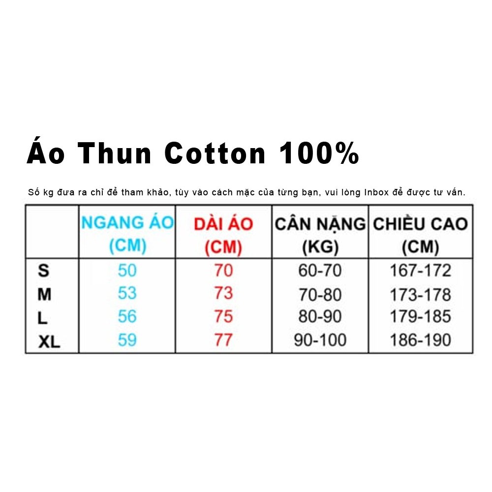 Áo Thun Cotton 100% Cao Cấp, Hình In Full HD Chất Lượng Cao, Chính Hãng HY Korea