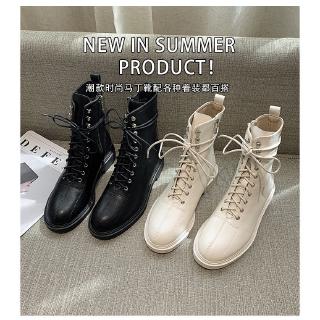 Giày Boot Nữ Cột Dây Thời Trang