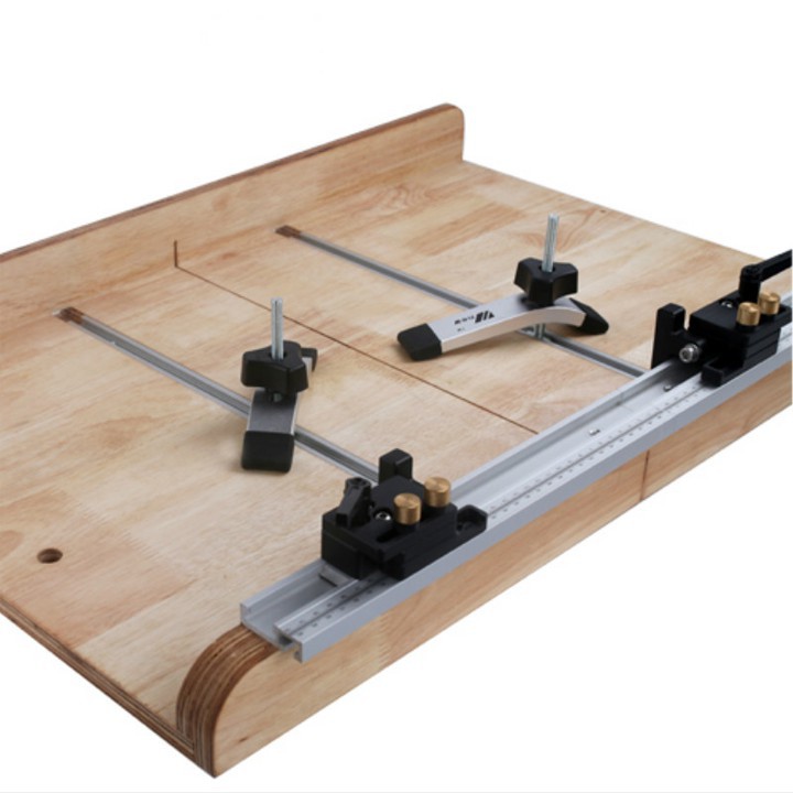 Thanh ray trượt nhôm lắp ráp bàn cưa cắt gỗ loại có in vạch số đo (DCG)