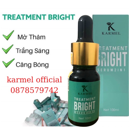 serum trắng da mờ thâm kamel treatment bright 10ML tại nhà, serum giảm thâm mụn - toner căng bóng da