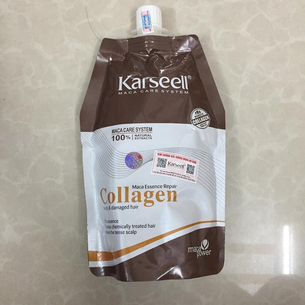 Dầu Hấp Ủ Tóc Karseell Maca Collagen Phục Hồi Tóc, Siêu Mượt 500ml Chính Hãng