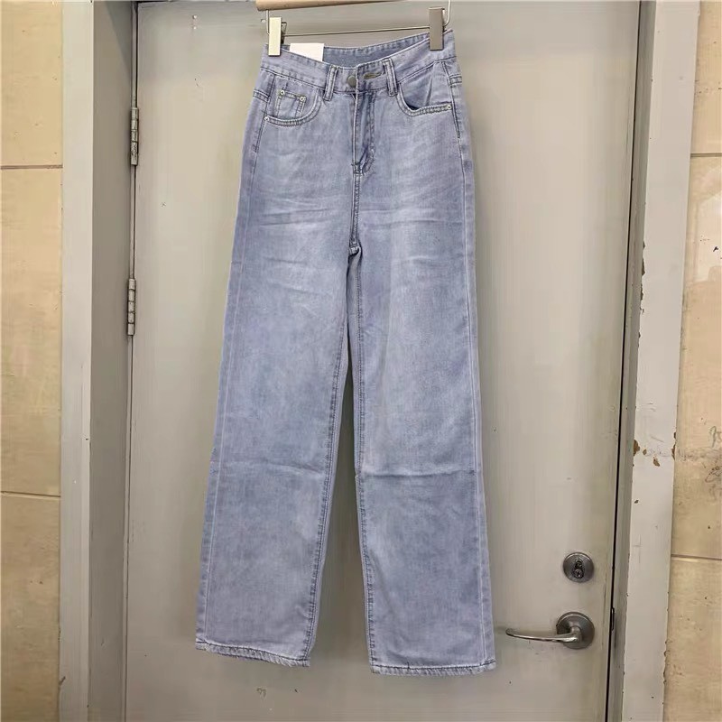 Quần Jean Nữ Ống Rộng Lưng Cao Cao cấp Mẫu Dài kèm hình thật BG15 | BigBuy360 - bigbuy360.vn