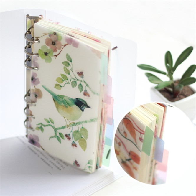 Bộ 5 Trang Lưu Niệm 6 Lỗ Khổ A5 A6 Thiết Kế Hình Xinh Xắn