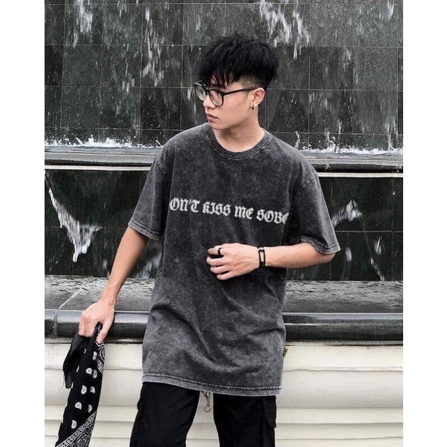 Áo thun tay lỡ chữ thái TC12