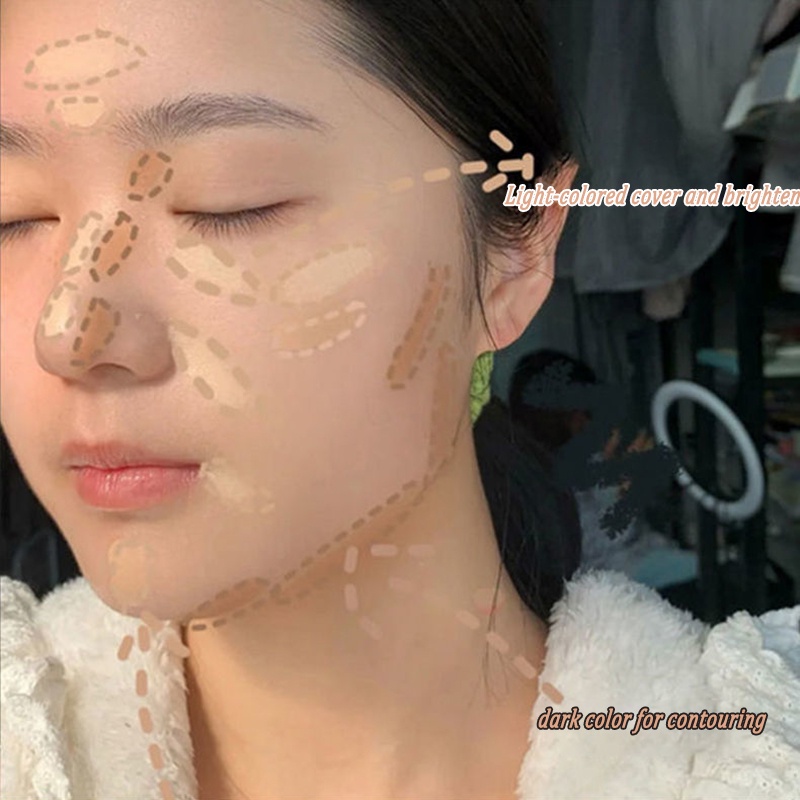 Kem Che Khuyết Điểm DIKALU Ba Màu Che Phủ Mụn / Quầng Thâm / Khuyết Điểm Hiệu Quả