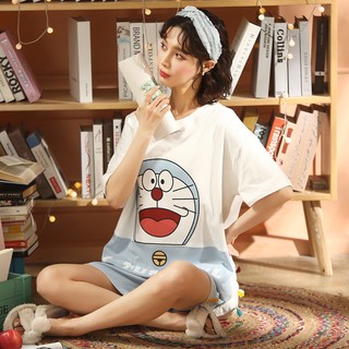 Bộ Đồ Short Nữ Dễ Thương Mùa Hè Doremon Doraemon