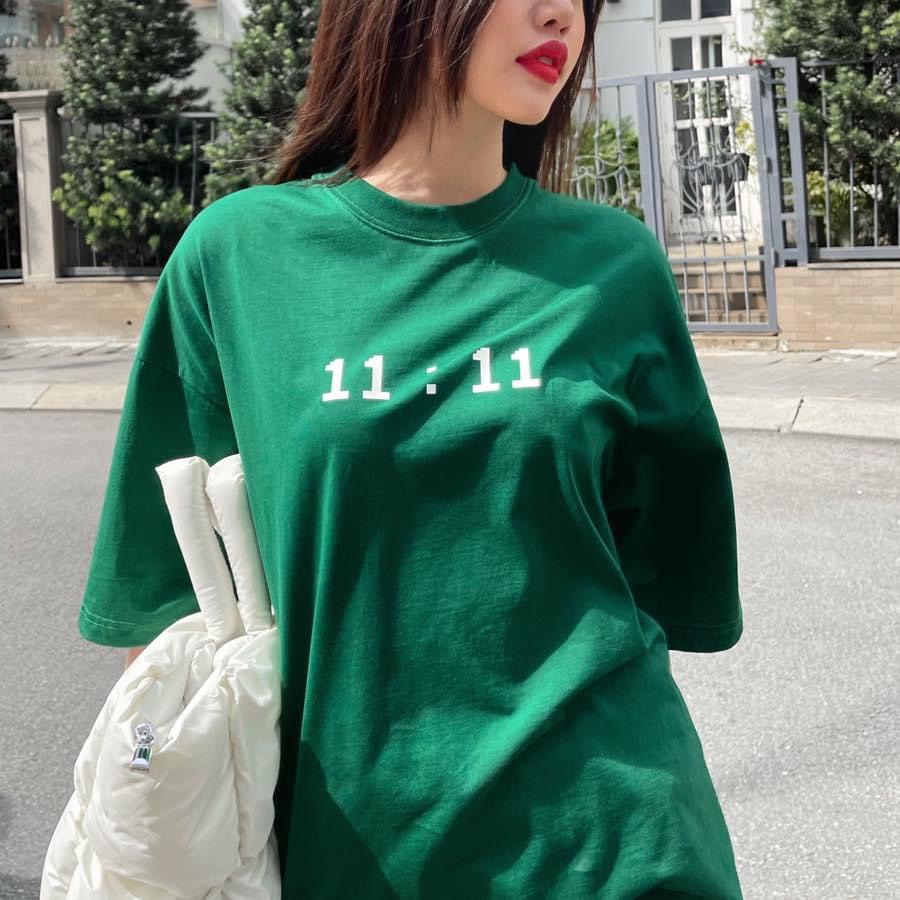 Áo Xanh Lá 11:11 Áo Thun tay lỡ Unisex chất liệu 100% Thun Cotton 99Store | BigBuy360 - bigbuy360.vn