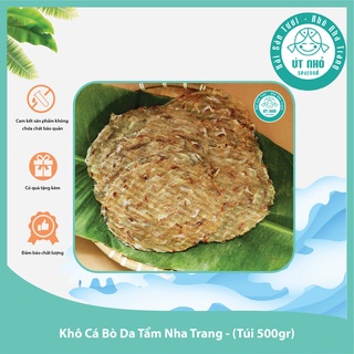 Khô cá bò da tẩm nha trang - túi 250/500 gram thơm ngon - không chất bảo quản