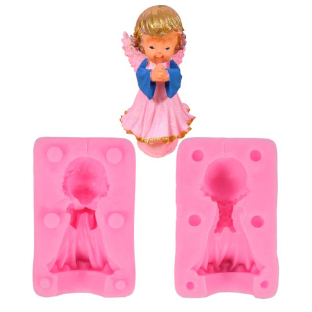 Khuôn silicom 4D Thiên sứ cầu nguyện