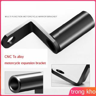 Mirror Pedestal Phone Refit Holder Mount Extension Bracket Hooks for Motorcycle
