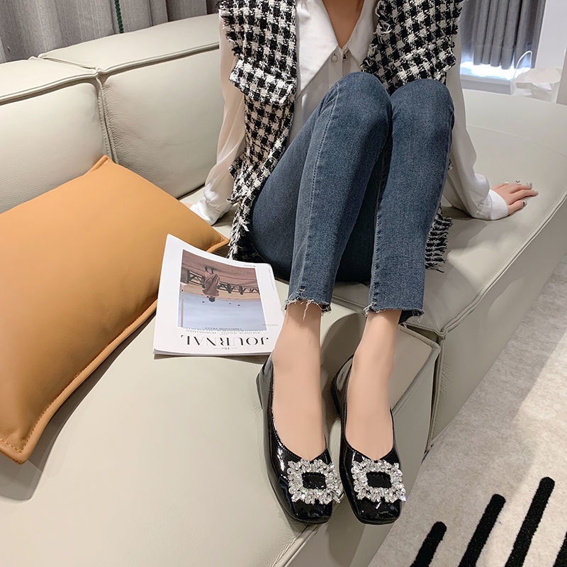 ✾◕gót thấp giày đế mềm nhỏ giày bà bầu