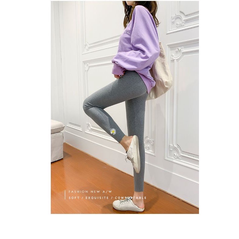 Quần Legging Hoa Cúc Mẫu Mới