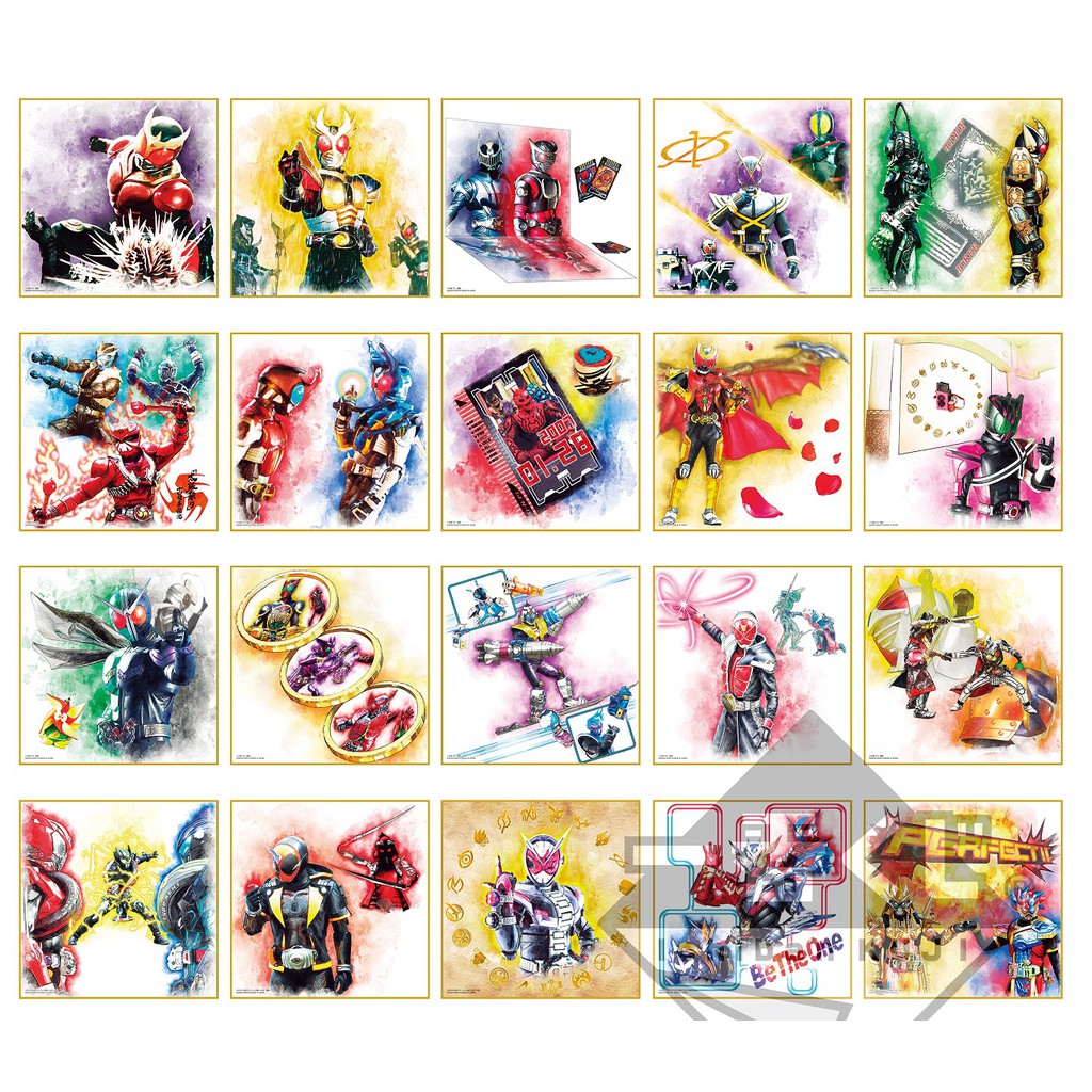 Tranh Kamen Rider Shikishi Art Cỡ Lớn - Chính Hãng Bandai Nhật Bản