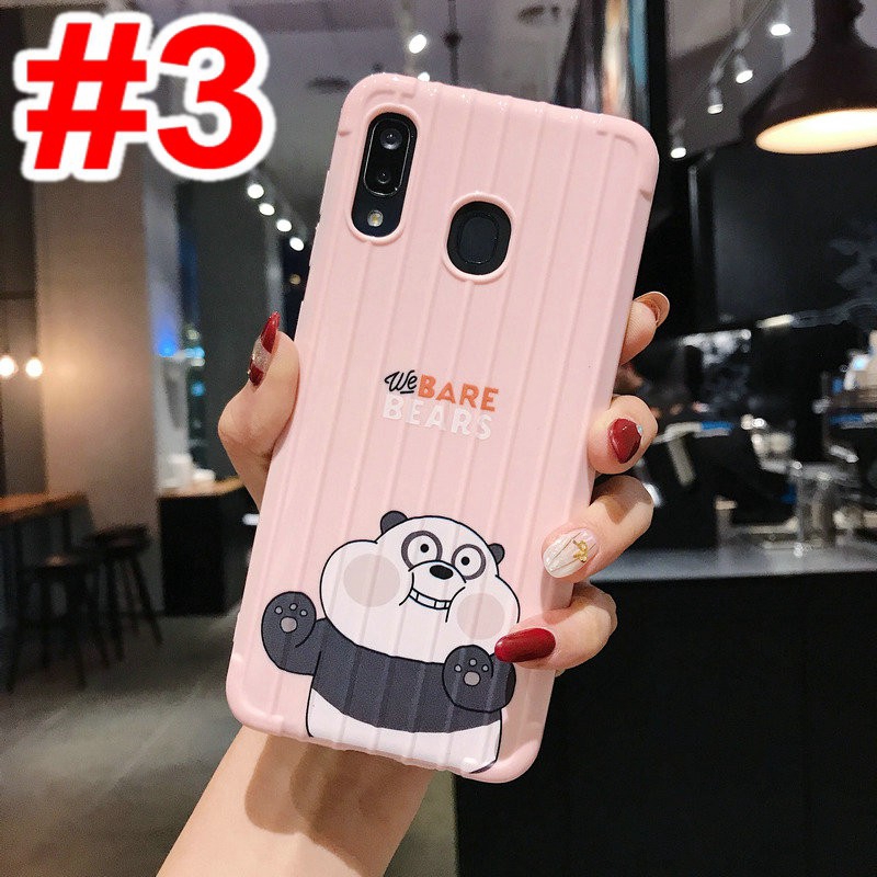 Ốp điện thoại in hình chú gấu dễ thương cho Mi A2 Lite Redmi 4A 5A 6A 7A Note 4 5 6 7 8 9 9s Pro