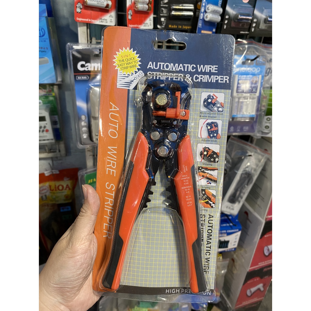 [Follow lấy Voucher]Kềm tuốt vỏ dây điện 5 in 1