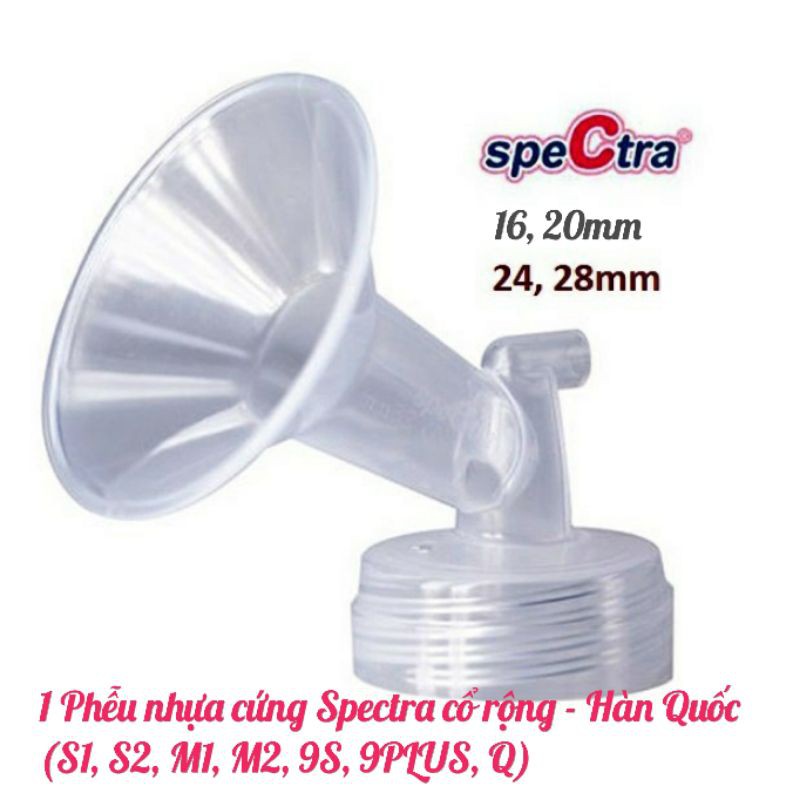 1 Phễu nhựa cứng Spectra cổ rộng - phụ kiện cho máy hút sữa điện Hàn Quốc