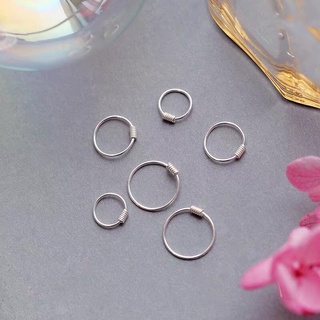[Có sẵn] Khuyên bạc tròn bạc 925 basic [ CAM KẾT 100% BẠC 925+ HỖ TRỢ BẢO HÀNH LÀM SÁNG TRỌN ĐỜI]