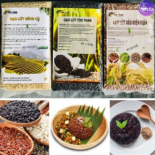 [Combo tiết kiệm] 2kg gạo lứt Tôm Vàng (gạo lứt đỏ/ Séng Cù Điện Biên/ tím than, đen/ huyết rồng/ tam sắc / nâu)giảm cân